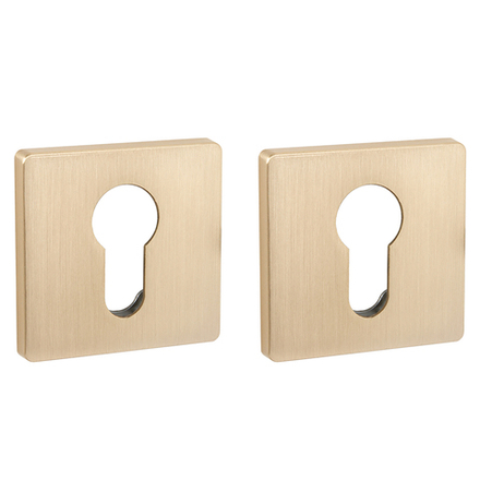 Накладка Fuaro (Фуаро) под цилиндр ET.K.SL52 (ET SL) SSG-39 сатинированное золото