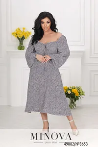 Платье 8653-голубой Minova