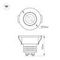 Мебельный светодиодный светильник Arlight LTM-R50WH 5W Warm White 25deg 020756