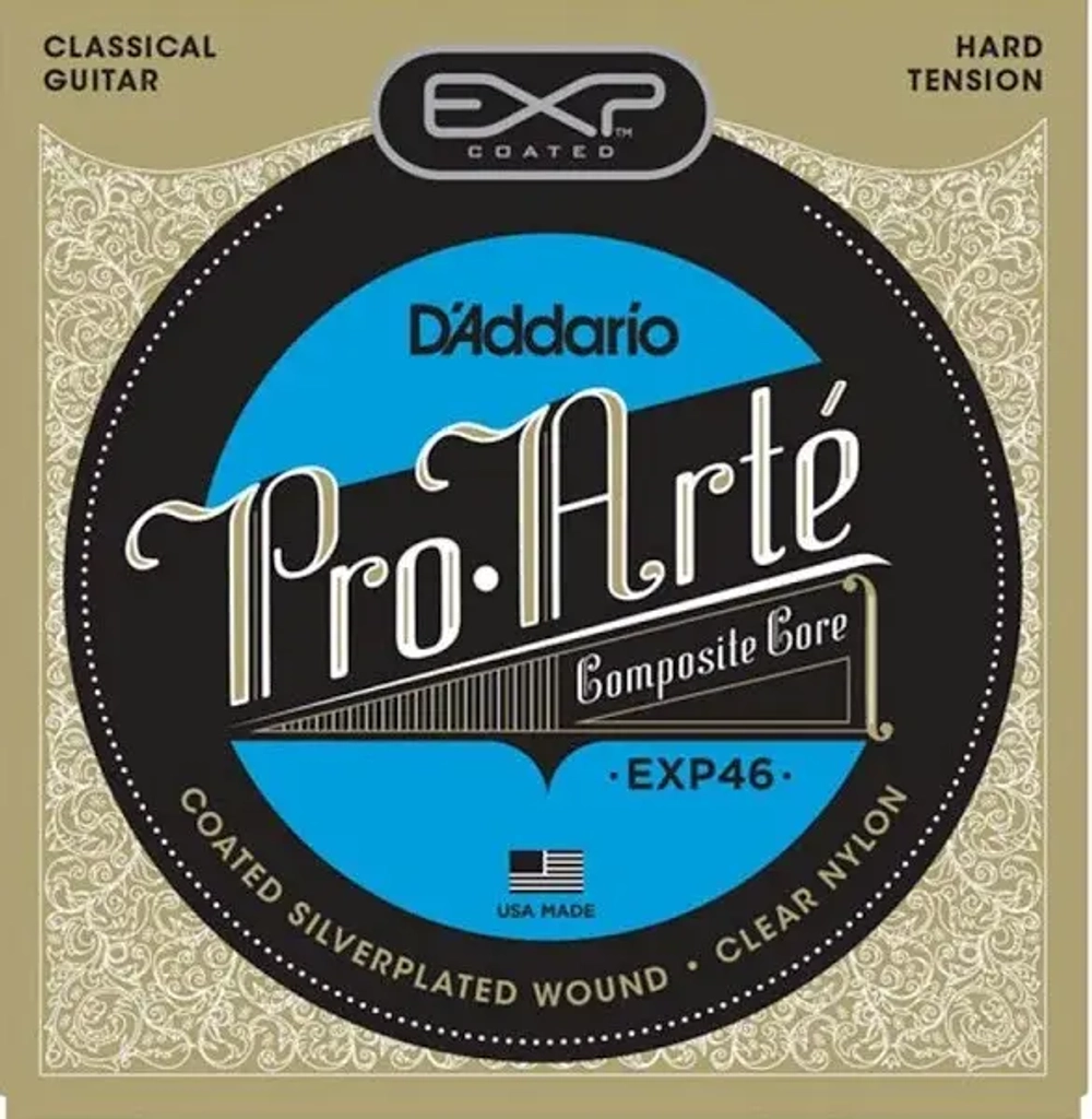D`ADDARIO EXP46 Набор 6 струн для гитары классик нейлон-серебро НТ 0285-044.