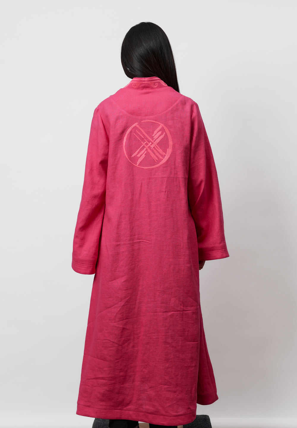 Шапан льняной OYU TOLQYN PINK