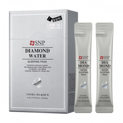 SNP Diamond Water Sleeping Pack увлажняющая ночная маска с алмазной пудрой и гиалуроновой кислотой