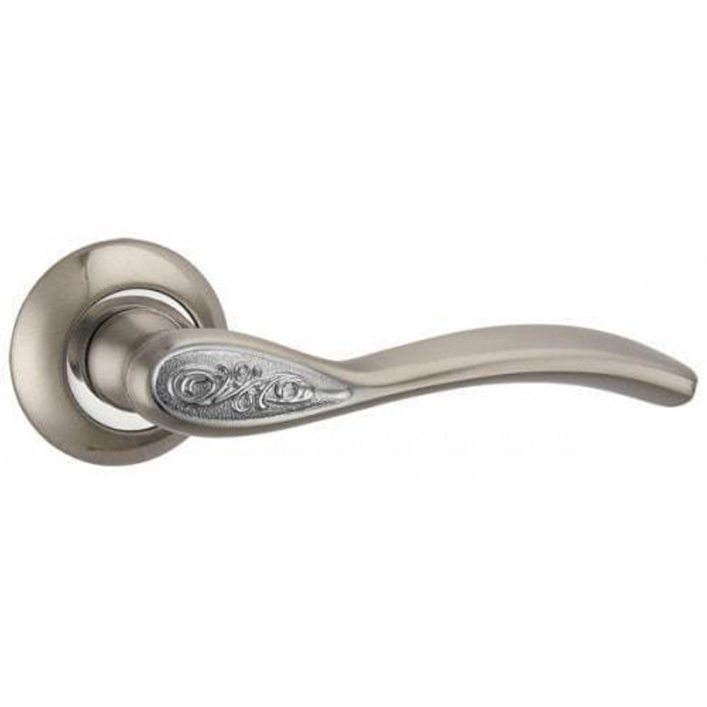 Ручка круг Пунто Rumba TL, цвет никель матовый/хром (гарантия - 6 месяцев)