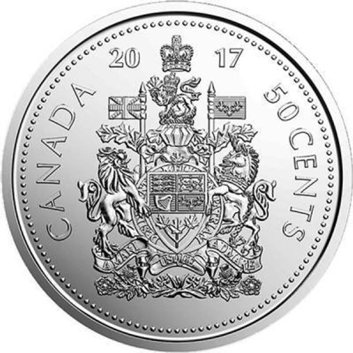 50 центов  "Герб" 2017 год. UNC