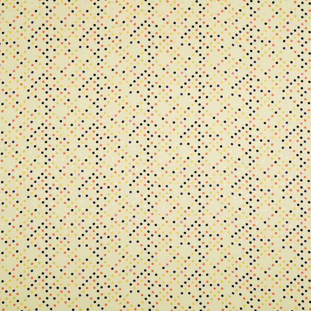 Плательно-блузочный шёлковый жаккард жёлтого цвета в горох