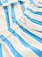 Рубашка с коротким рукавом и шорты в комплекте для мальчика Next E63-609, Синий, Кремовый