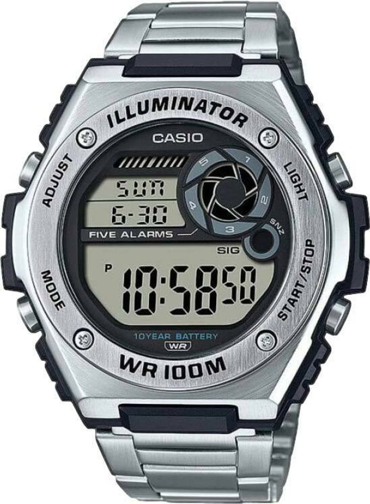 Японские наручные часы Casio Collection MWD-100HD-1AVEF с хронографом