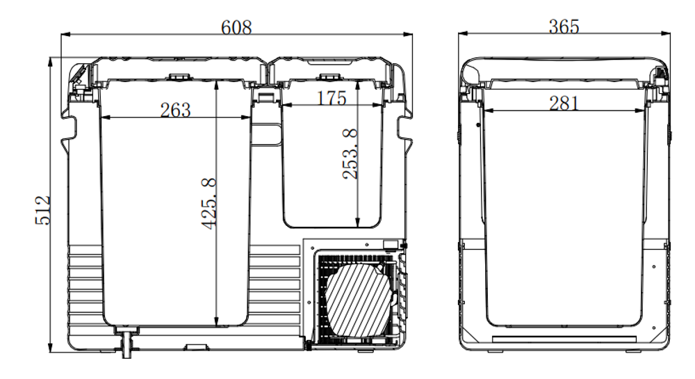 Компрессорный автохолодильник Mobile Comfort MC-55 (12/24/220V)