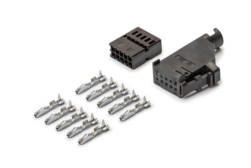 Разъем 1534170-1 (10pin) 10 контактов блока управления стеклоподъемниками ЭСП 352.3769 для Lada (ВАЗ) Kalina 11183