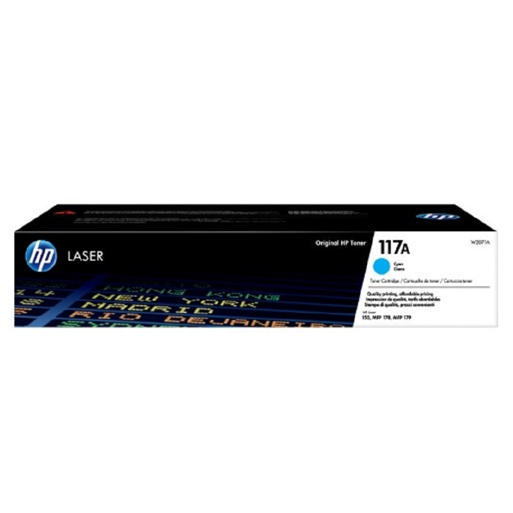 Картридж HP W2071A Картридж 117A лазерный, голубой (700стр.)