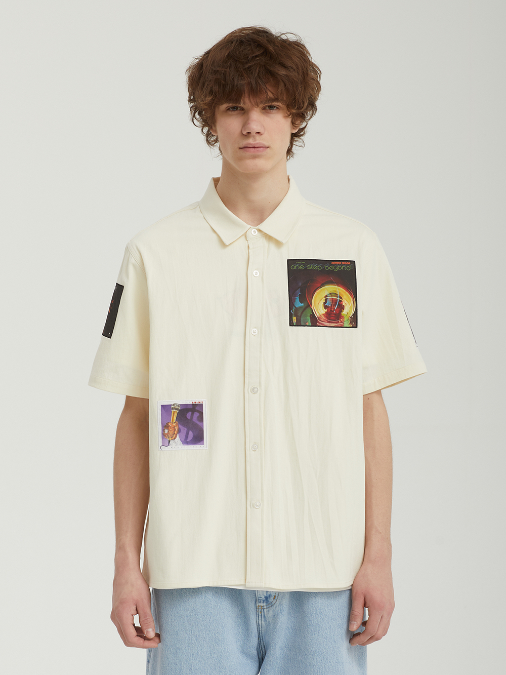 Мужская Рубашка Stax Patches Button Up
