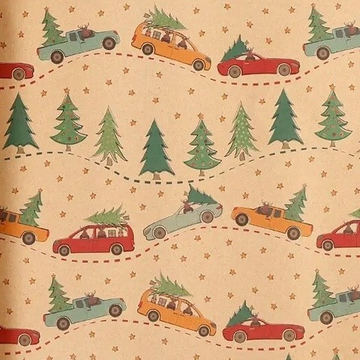 Бумага для оформления подарков Nyår, 70х300 см