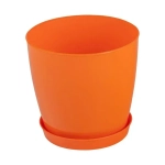 Кашпо Фиоре круглое 8 л оранжевый 216х202мм