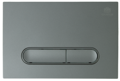 Кнопка для инсталляции с ПЛОСК. клав. (ГРАФИТ)  GANZER  (24/1шт)