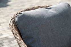 "Овьедо" лаунж-зона из искусственного ротанга на 4 персоны, цвет соломенный