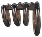 Насадка на пенис Orion Bad Kitty – 4 кольца, 6,5 см, дымчатая