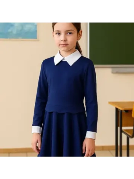 Школьное платье для худенькой девочки.