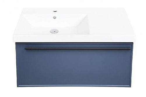 Тумба с раковиной La Fenice Elba 90 см FNC-01-ELB-BG-90 левая, матовая синяя