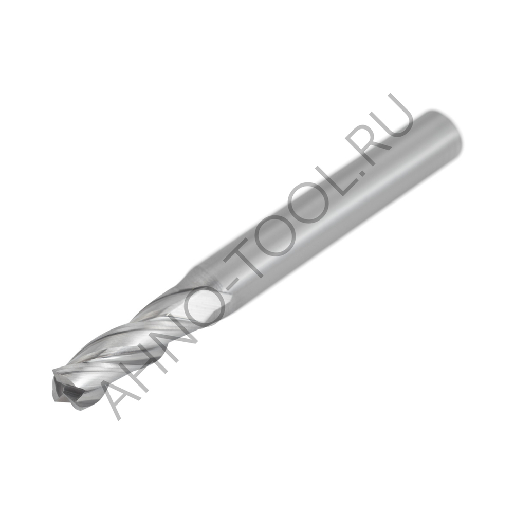 Фреза твердосплавная 5мм (L=50, l=15, хв=6) Z3 45° по алюминию и цвет.металлам BRAL-3E-D5.0 AHNO