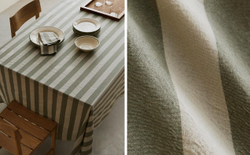 Zara Home скатерть из хлопка, узор в полоску, 150 150 см · 2277/021