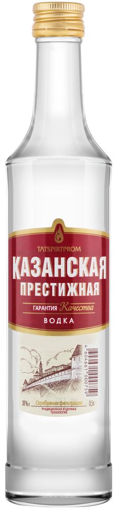 Водка Казанская Престижная 0.5л. 40%