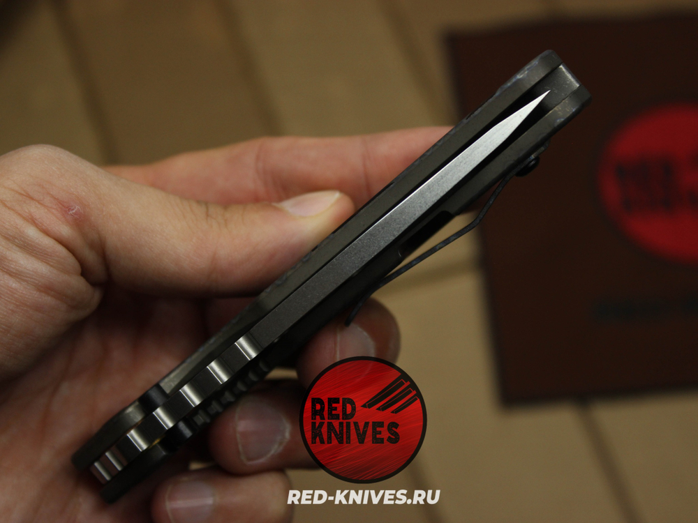 Нож Strider SMF Perfomace Tanto Flamed Skull - рукоять титан RK/Н6