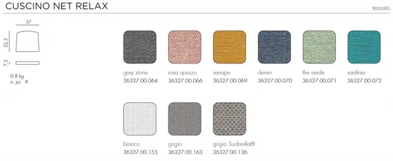 Подушка для кресла Net Relax розовая