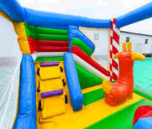 Коммерческий надувной батут «Поход в цирк» с горкой, 4*4*2,8 м