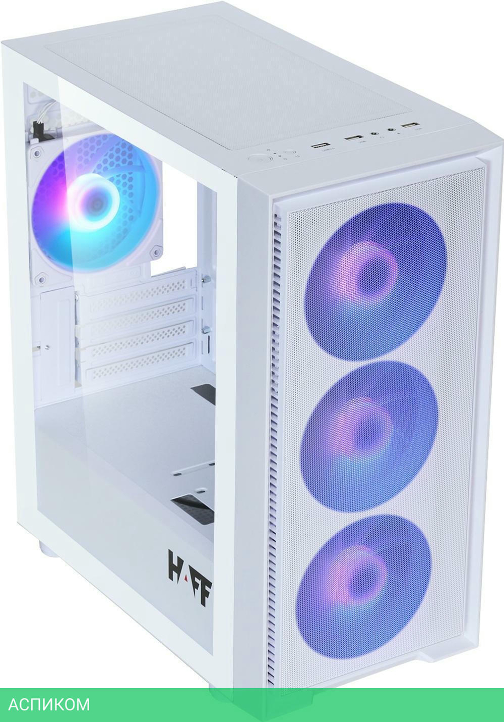 Корпус HAFF Flash MATX без БП White