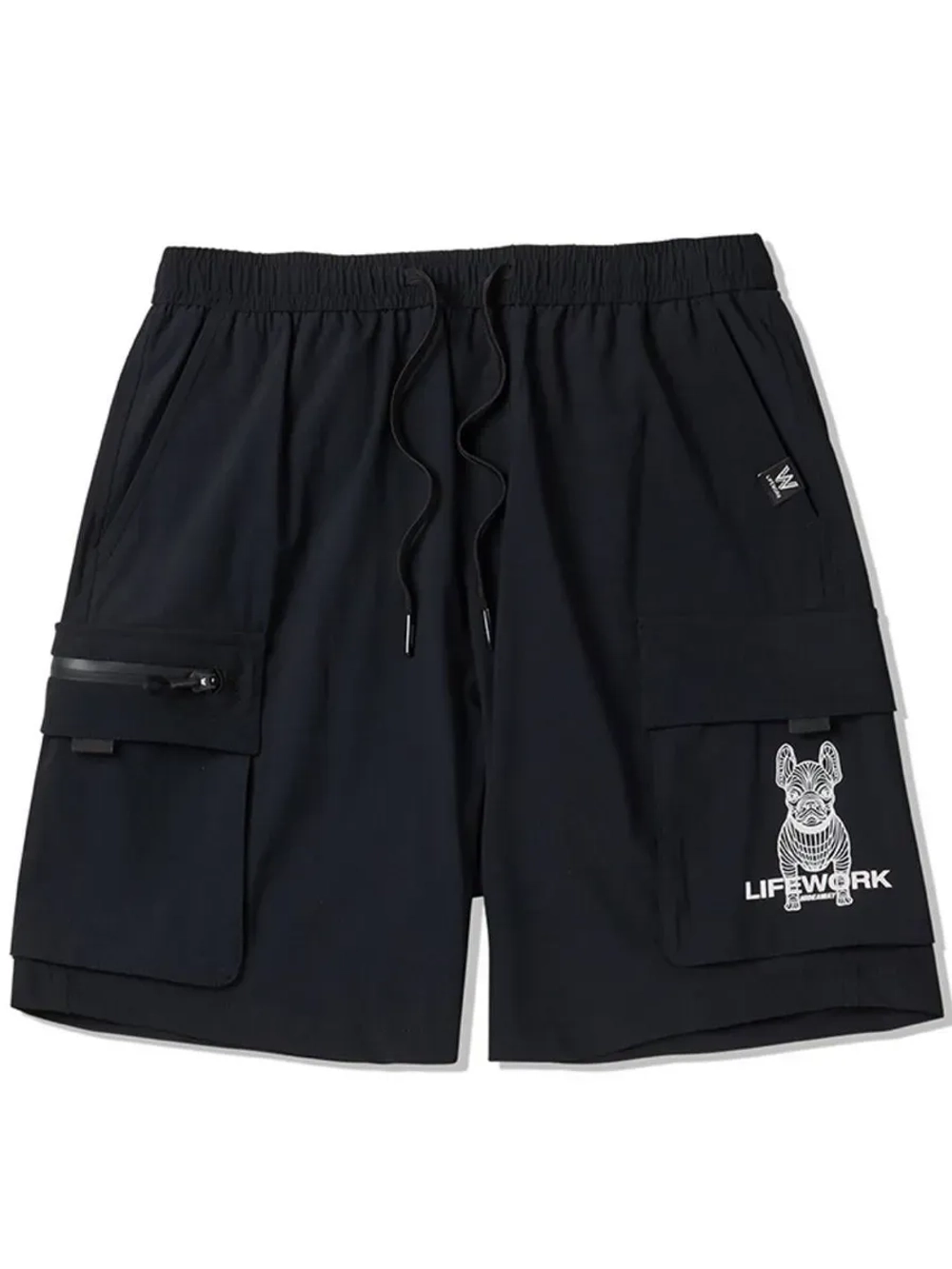 Шорты с карманами на молнии