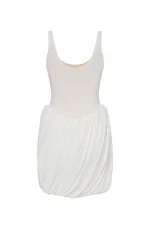 Платье с буфами мини