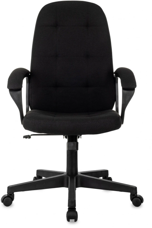 Кресло руководителя Бюрократ CH 002 Fabric черный 3C11 крестов. пластик