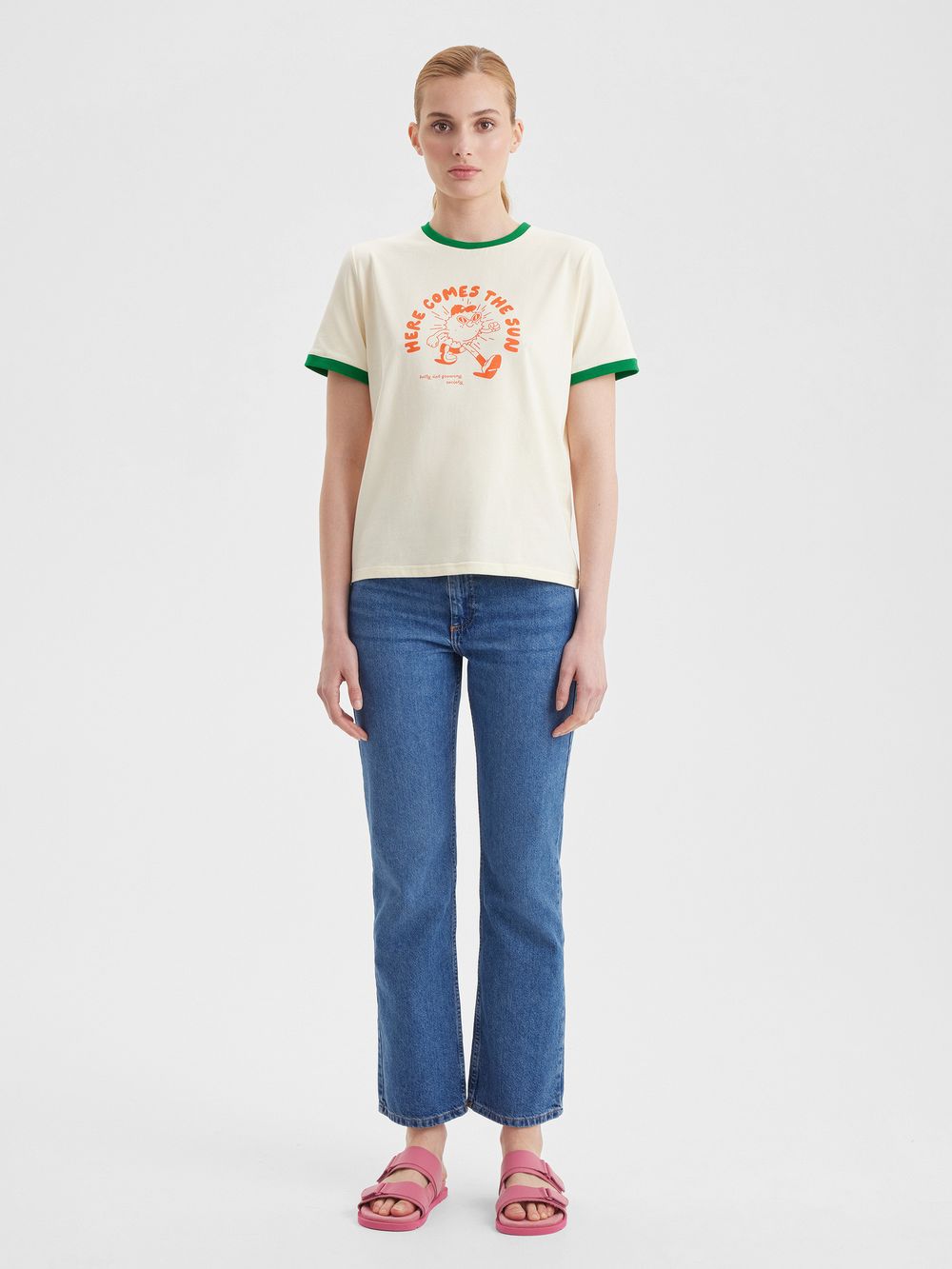 Женская футболка Here comes the sun - folly dot.