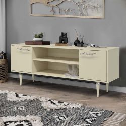 Тумба под ТВ Арт Колор matte 155см Классик Сильвер Серый шелк матовый