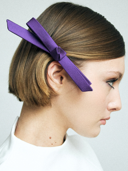 Бант "Стрекоза" S фиолетовый