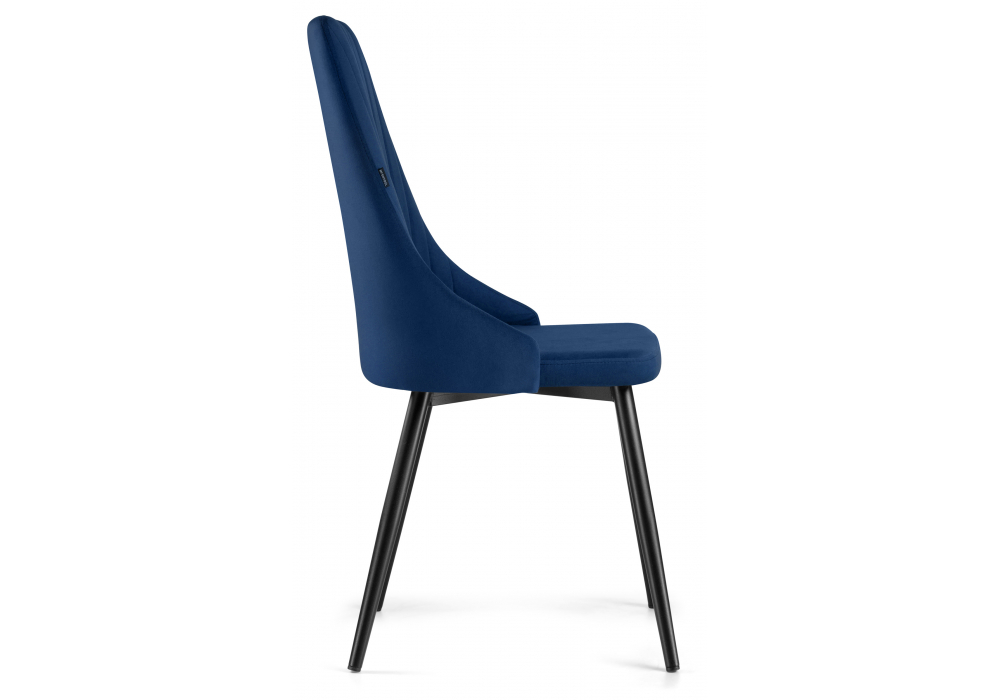 Стул на металлокаркасе Woodville Нараян velutto 26, черный, ножки черные