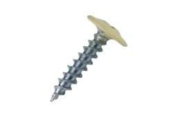 Саморез с прессшайбой 4,2х16 слоновая кость RAL1014 острые 100шт.