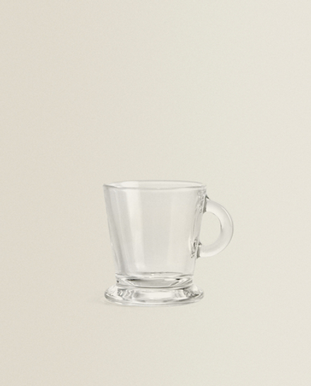 ZARA HOME ПРОЗРАЧНАЯ СТЕКЛЯННАЯ ЧАШКА ДЛЯ ЭСПРЕССО