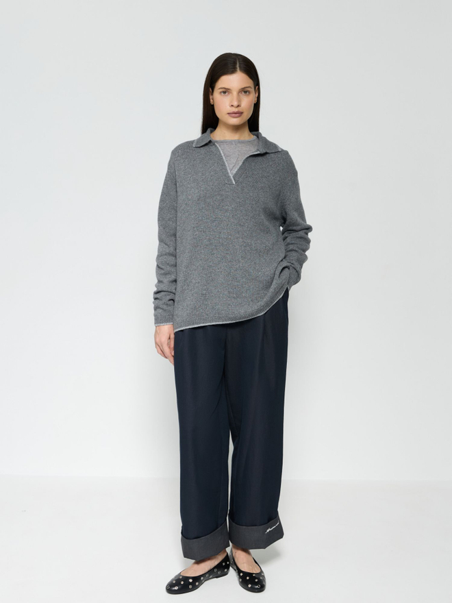 Поло из смесового кашемира