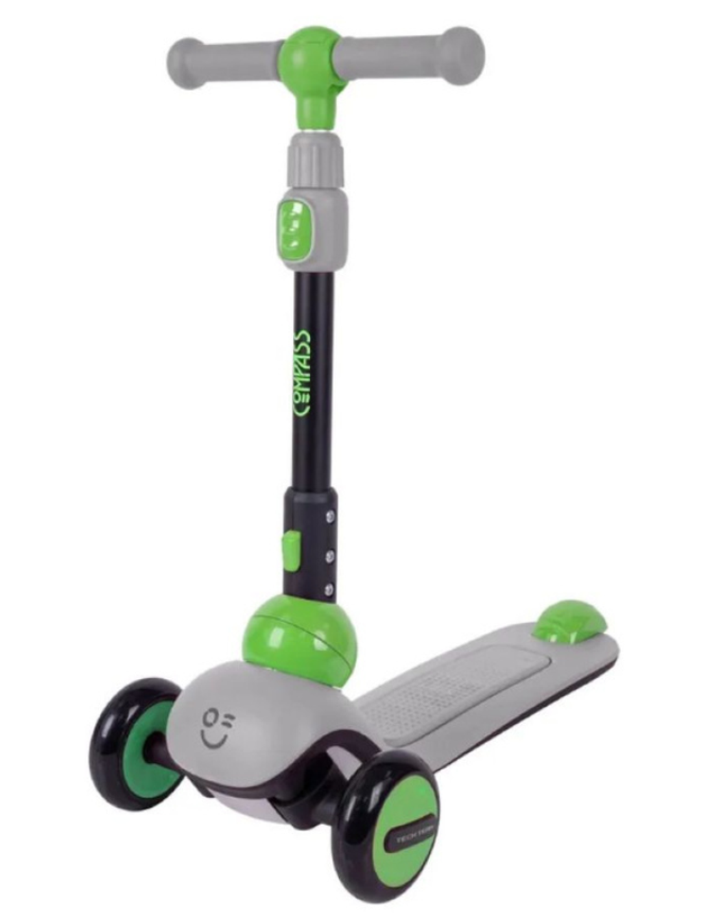 Самокат ТТ Compass grey/green 1/4 серый/зеленый