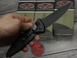 Нож Microtech Socom Auto Black Drop V 2025 - черная рук. черный клинок