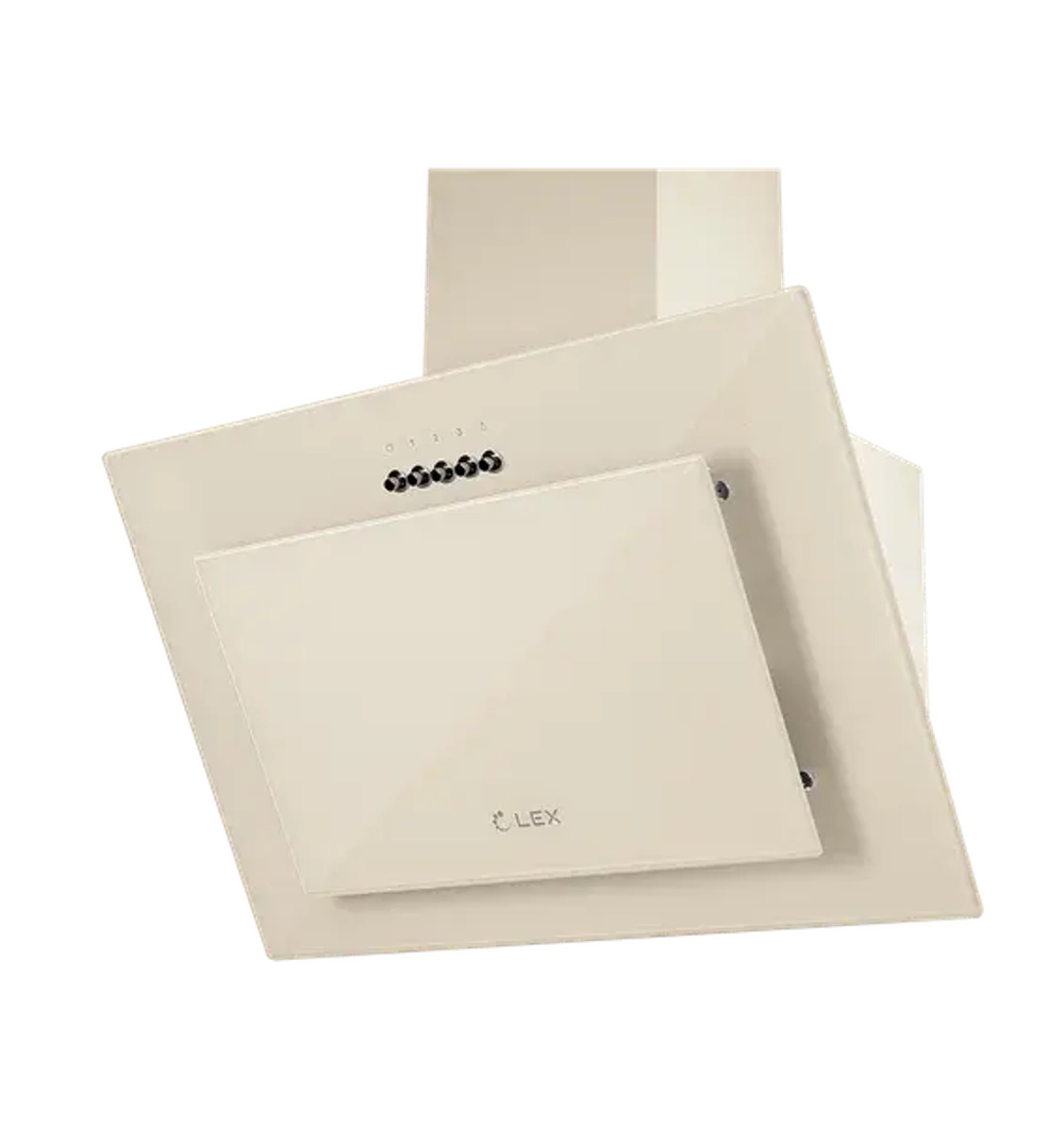 Наклонная вытяжка LEX Mika 600 Ivory Light (q)