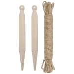 Набор разметочный (колышки 2шт, веревка 1шт)