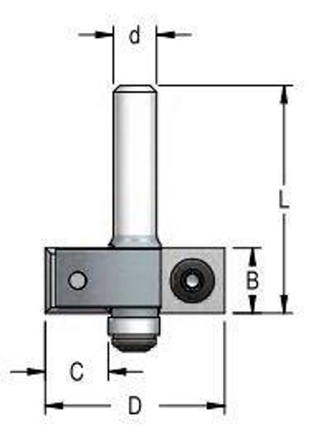 Фреза для выборки четверти со сменными ножами 35x12x65x12 C12.7 WPW EM21272