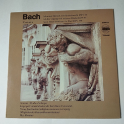 Винтажная виниловая пластинка LP J. S. Bach И.С. Бах Kantaten Кантаты (ГДР 1989)