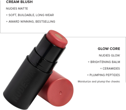 Nudestix Nudies Matte + Glow Core - Многофункциональный макияж для глаз, губ и лица, 6 g