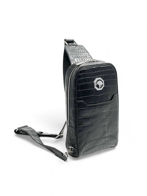 Сумка-слинг Stefano Ricci из кожи крокодила