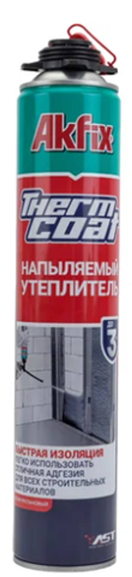 Пена монтажная "Akfix" ДЛЯ УТЕПЛЕНИЯ, 850мл./930гр. (12шт)