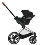 Коляска 3 в 1 Cybex Priam IV Chrome Brown complete и автокресло Aton S2 i-Size Moon Black Mirage Grey