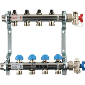 Коллекторная группа для отопления Рехау HKV - 8 выходов